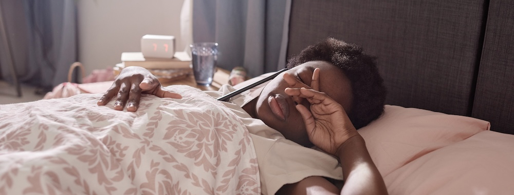 Woman In Bed With Phone original 1310212
